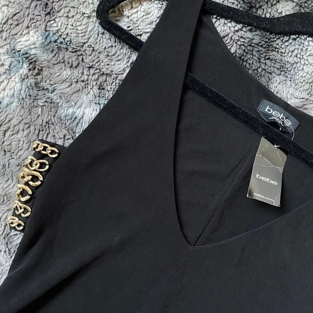 Bebe Chain Cutout Mini Dress